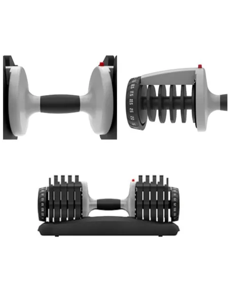 Hantla Z Regulowanym Ciężarem ATIVAFIT 25kg Uchwyt Antypoślizgowy Podstawka