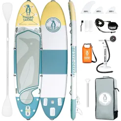 Deska SUP Tuxedo Paddle Board 13'0" Z Wiosłem Do Pływania Akcesoria 396cm