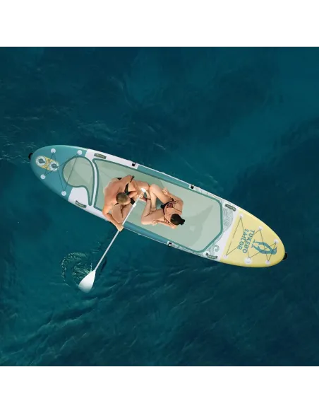 Deska SUP Tuxedo Paddle Board 13'0" Z Wiosłem Do Pływania Akcesoria 396cm