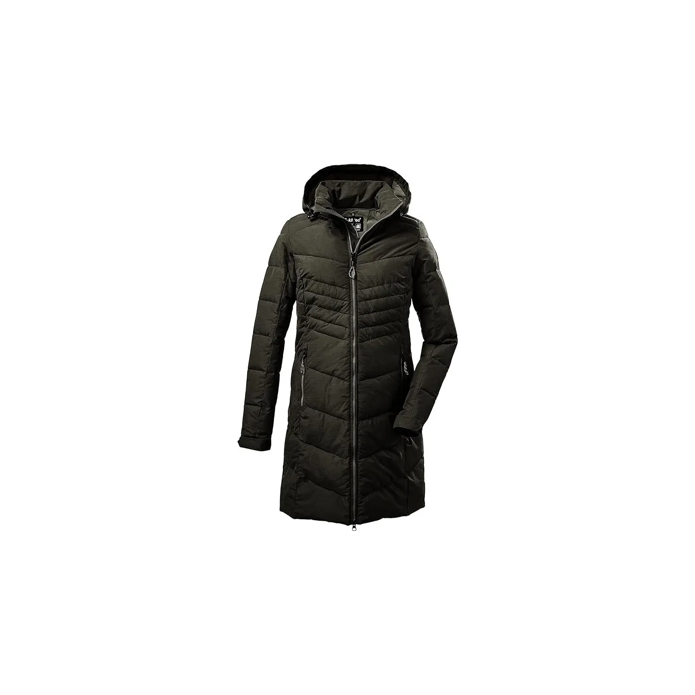 Parka Damska Killtec Kow 150 Pikowana Wodoodporna Z Kapturem Zielona r. 36