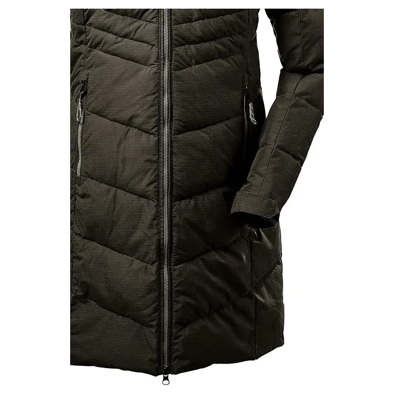 Parka Damska Killtec Kow 150 Pikowana Wodoodporna Z Kapturem Zielona r. 36