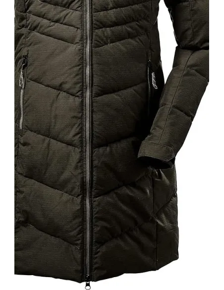 Parka Damska Killtec Kow 150 Pikowana Wodoodporna Z Kapturem Zielona r. 36