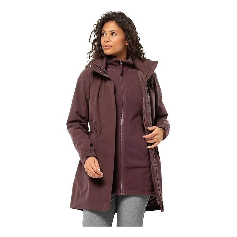 Kurtka Damska Zimowa Jack Wolfskin Ottawa Coat 3 W 1 Wodoodporna XL