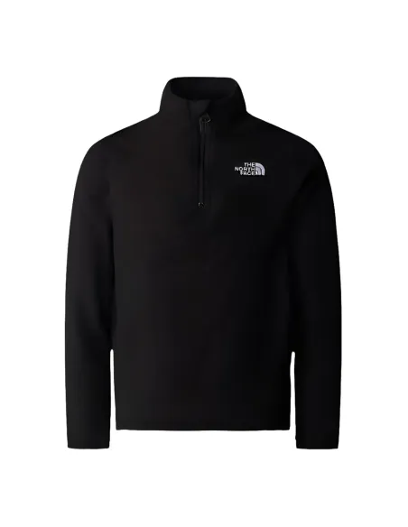 Polar The North Face Teen Glacier Fleece Młodzieżowy Zamek 1/4 Czarny L