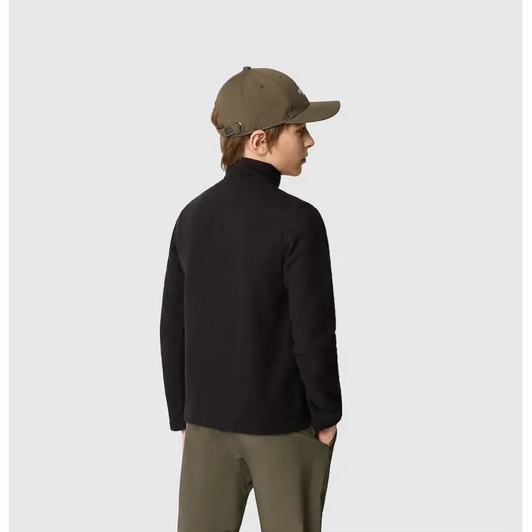 Polar The North Face Teen Glacier Fleece Młodzieżowy Zamek 1/4 Czarny L