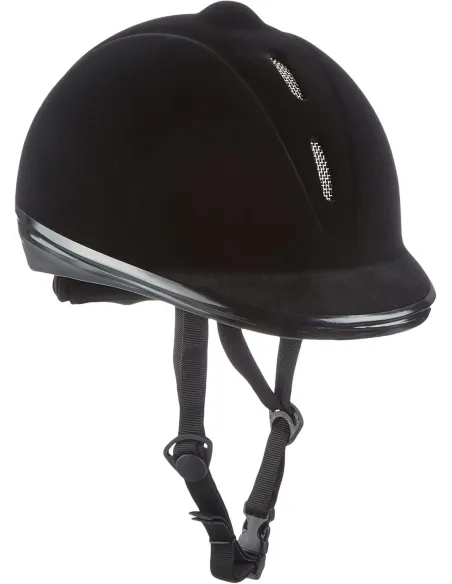Kask Jeździecki Regulowany HKM New Flock Z Regulacją L 58-61cm Czarny