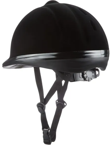 Kask Jeździecki Regulowany HKM New Flock Z Regulacją L 58-61cm Czarny