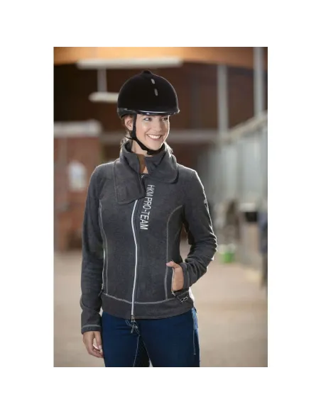 Kask Jeździecki Regulowany HKM New Flock Z Regulacją L 58-61cm Czarny