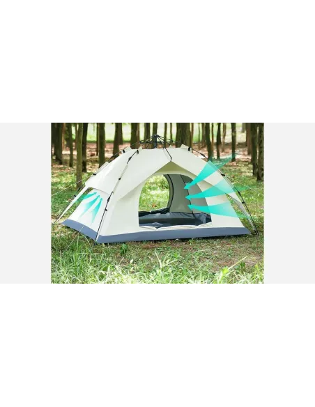 Namiot Turystyczny Samorozkładający ZAIED 3-4 Osobowy 2 Wejścia Pop-Up