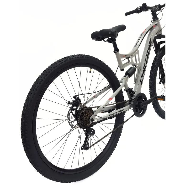 Rower Górski 29 Stal Męski Damski MTB Full Amortyzacja Tarcze Revo Dzwonek