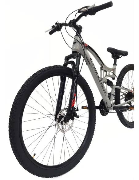 Rower Górski 29 Stal Męski Damski MTB Full Amortyzacja Tarcze Revo Dzwonek