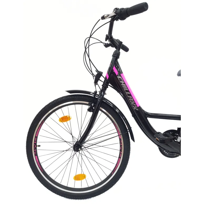 Rower Dziecięcy Miejski 24 Dziewczęcy Bagaż Dzwonek Stopka Światła Błotniki