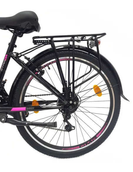 Rower Dziecięcy Miejski 24 Dziewczęcy Bagaż Dzwonek Stopka Światła Błotniki