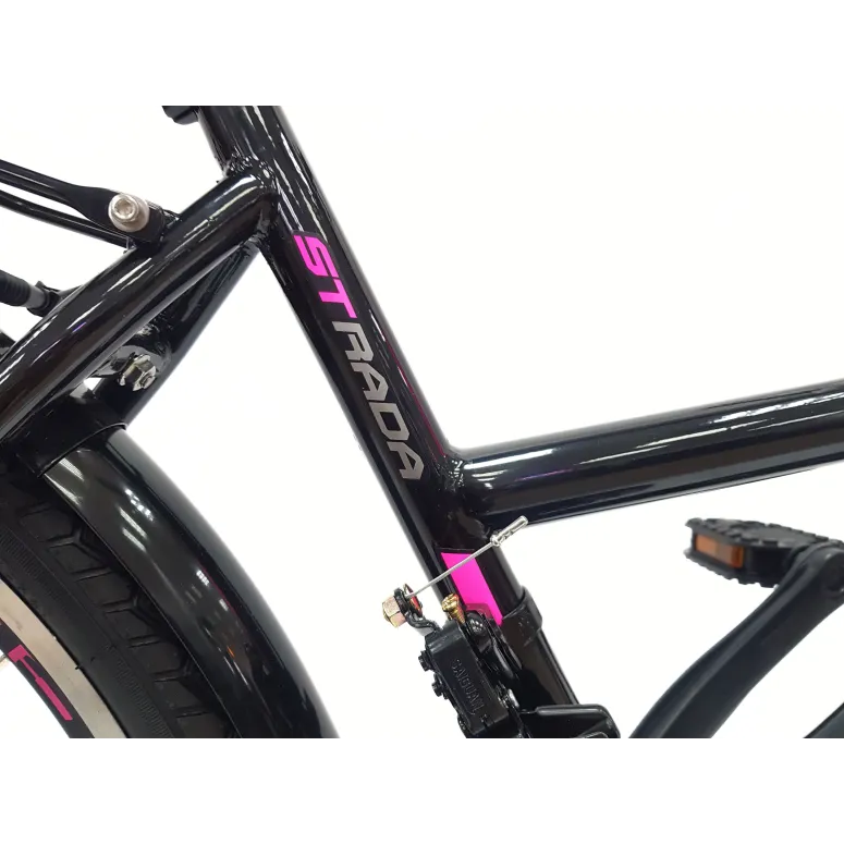 Rower Dziecięcy Miejski 24 Dziewczęcy Bagaż Dzwonek Stopka Światła Błotniki