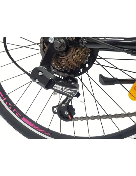 Rower Dziecięcy Miejski 24 Dziewczęcy Bagaż Dzwonek Stopka Światła Błotniki