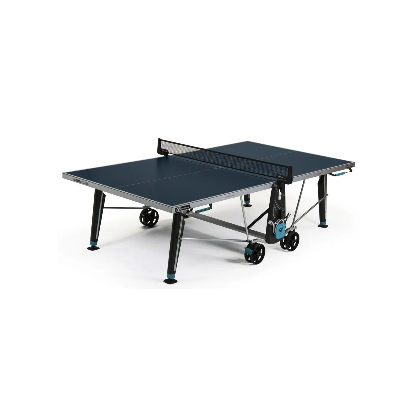 Stół Do Tenisa Stołowego CORNILLEAU 400X Blat 5mm Outdoor Blue Składany