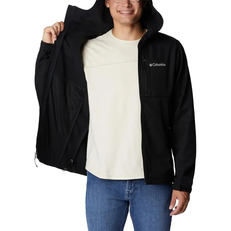 Kurtka Softshell Męska Columbia Ascend Czarna Wodoodporna Wodoszczelna r. L