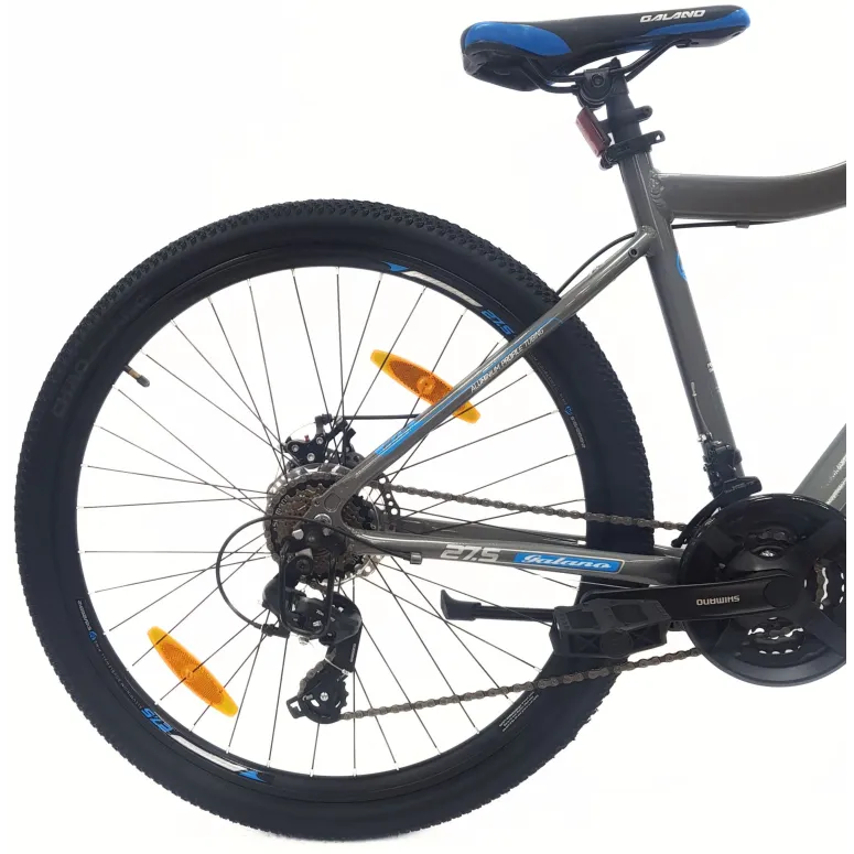 Rower Górski MTB 27,5 Alu Revo Amortyzacja Tarcze Szary Dzwonek Odblaski