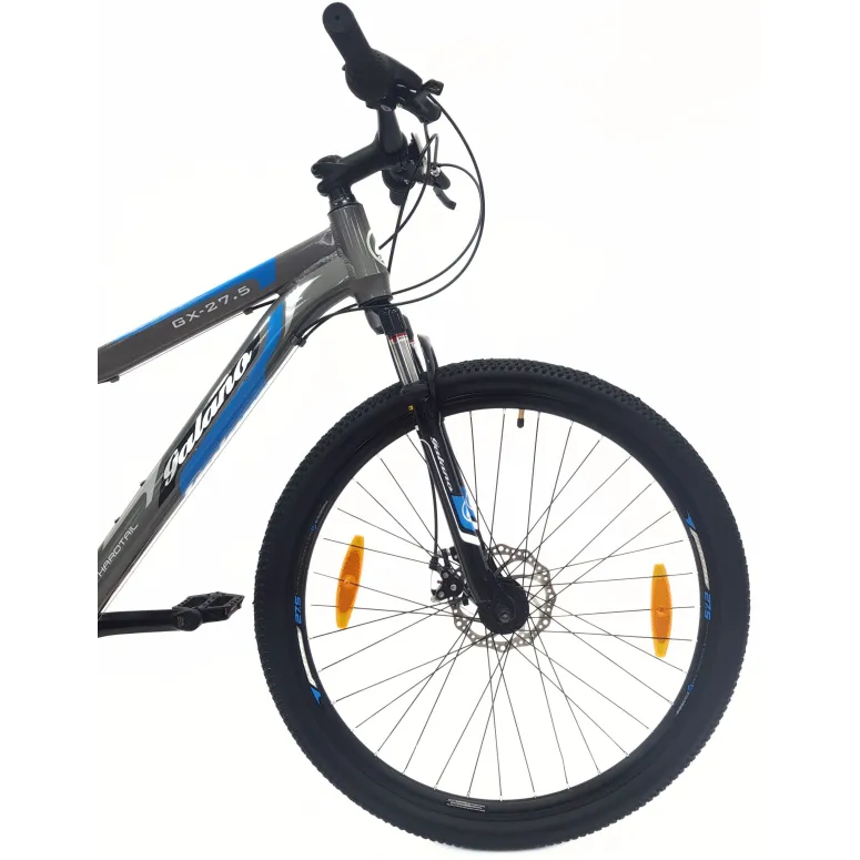 Rower Górski MTB 27,5 Alu Revo Amortyzacja Tarcze Szary Dzwonek Odblaski