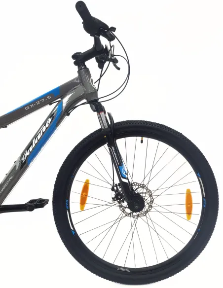 Rower Górski MTB 27,5 Alu Revo Amortyzacja Tarcze Szary Dzwonek Odblaski