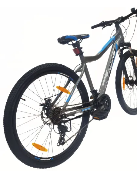 Rower Górski MTB 27,5 Alu Revo Amortyzacja Tarcze Szary Dzwonek Odblaski