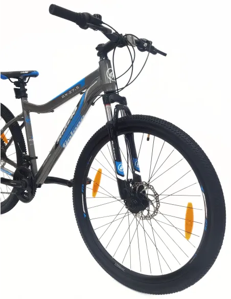 Rower Górski MTB 27,5 Alu Revo Amortyzacja Tarcze Szary Dzwonek Odblaski