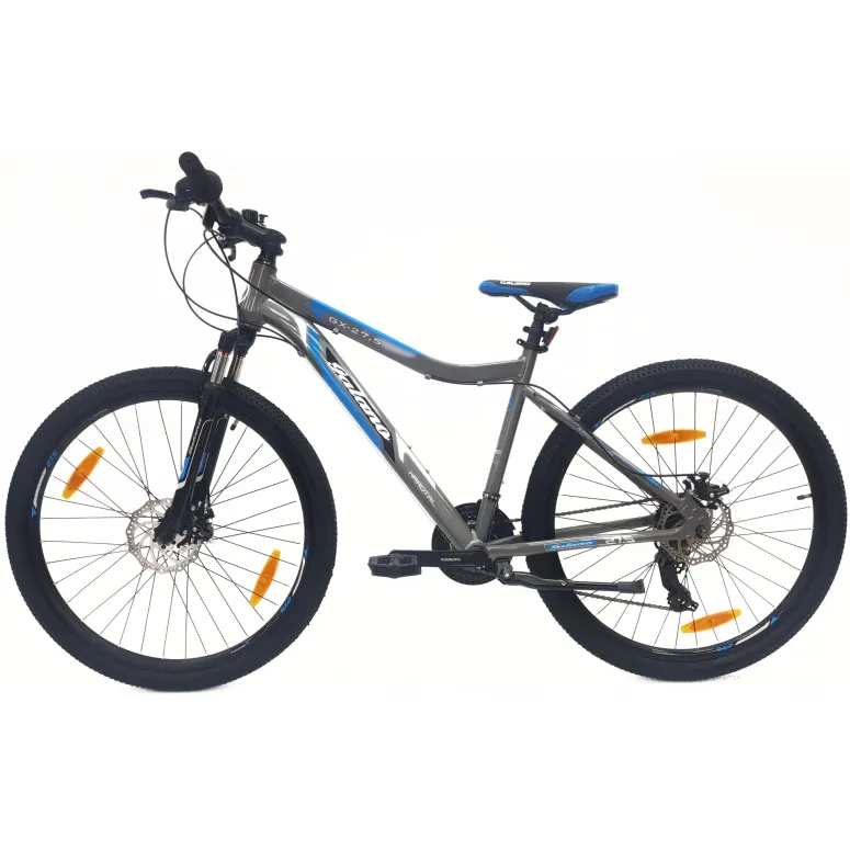 Rower Górski MTB 27,5 Alu Revo Amortyzacja Tarcze Szary Dzwonek Odblaski