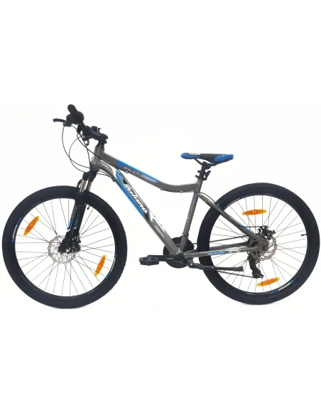 Rower Górski MTB 27,5 Alu Revo Amortyzacja Tarcze Szary Dzwonek Odblaski