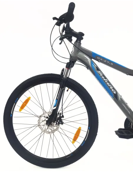 Rower Górski MTB 27,5 Alu Revo Amortyzacja Tarcze Szary Dzwonek Odblaski