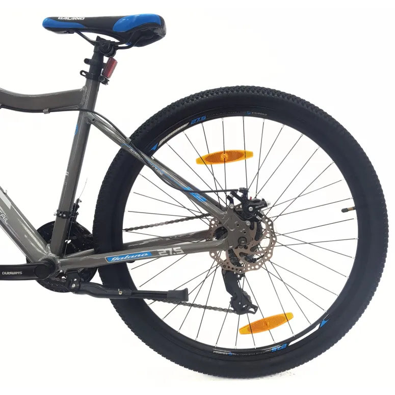 Rower Górski MTB 27,5 Alu Revo Amortyzacja Tarcze Szary Dzwonek Odblaski