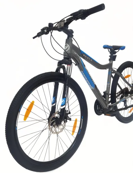 Rower Górski MTB 27,5 Alu Revo Amortyzacja Tarcze Szary Dzwonek Odblaski