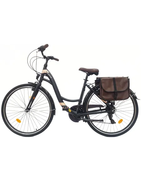 Rower Miejski Damski 28 Alu Bagaż Sakwy Dzwonek Stopka Oświetlenie Błotniki