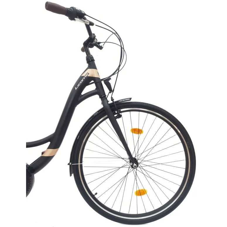 Rower Miejski Damski 28 Alu Bagaż Sakwy Dzwonek Stopka Oświetlenie Błotniki