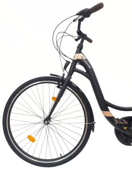 Rower Miejski Damski 28 Alu Bagaż Sakwy Dzwonek Stopka Oświetlenie Błotniki