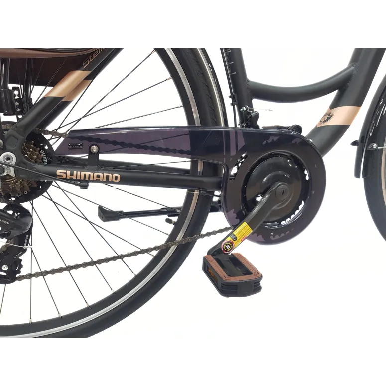 Rower Miejski Damski 28 Alu Bagaż Sakwy Dzwonek Stopka Oświetlenie Błotniki