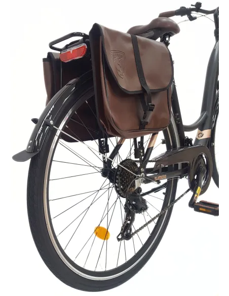 Rower Miejski Damski 28 Alu Bagaż Sakwy Dzwonek Stopka Oświetlenie Błotniki