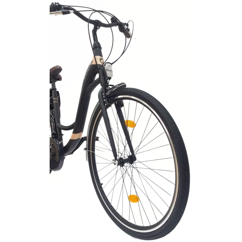 Rower Miejski Damski 28 Alu Bagaż Sakwy Dzwonek Stopka Oświetlenie Błotniki