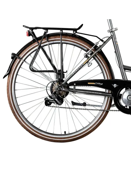 Rower Miejski Damski 28 Koszyk Dynamo Błotniki Bagaż Dzwonek Stopka Damka