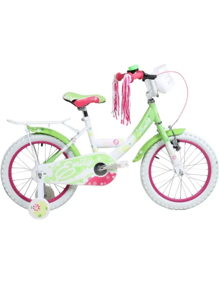 Dziewczęcy Rowerek 14 Kółka Boczne Kontra Wstążki