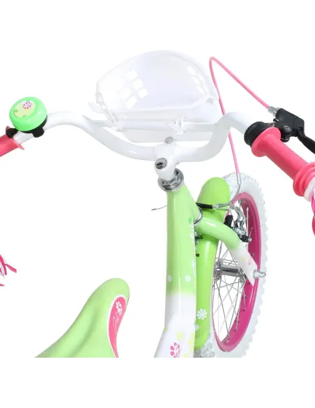 Dziewczęcy Rowerek 14 Kółka Boczne Kontra Wstążki