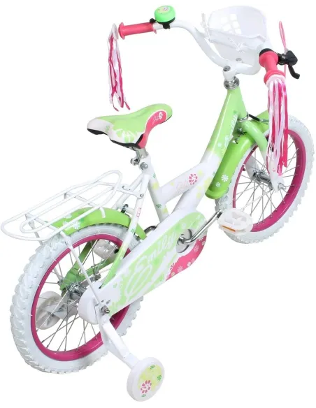 Dziewczęcy Rowerek 14 Kółka Boczne Kontra Wstążki