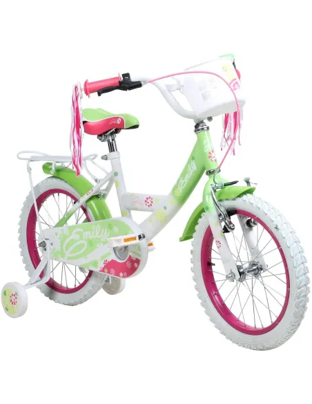 Dziewczęcy Rowerek 14 Kółka Boczne Kontra Wstążki