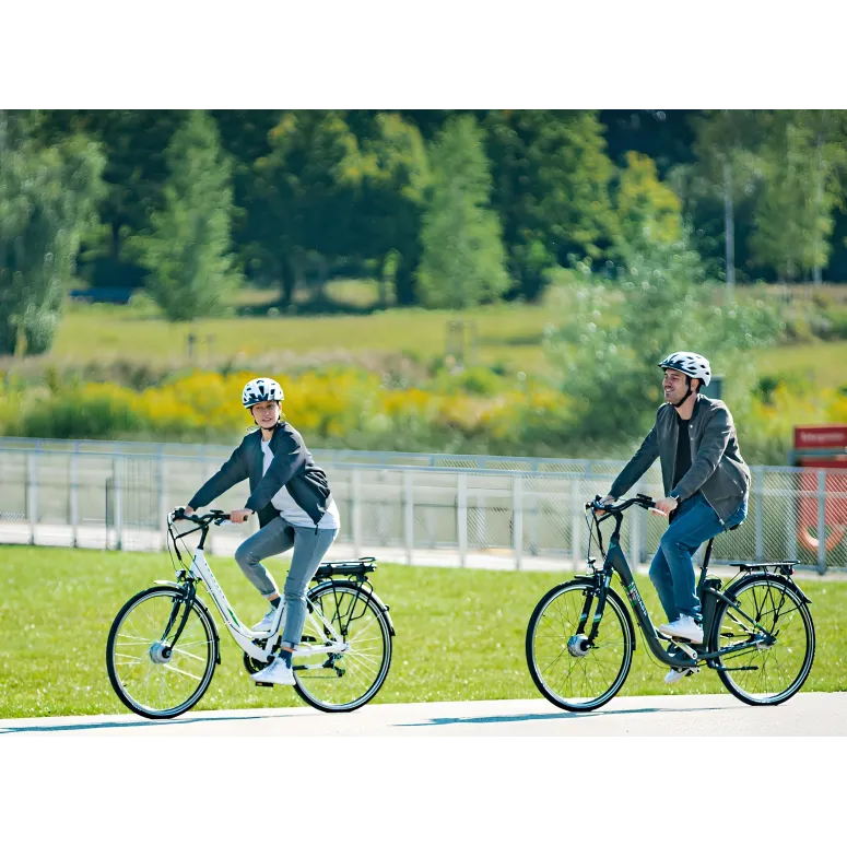 Elektryczny Rower Trekkingowy 28 ALU 3 Tryby LED Turystyczny Męski Błotniki