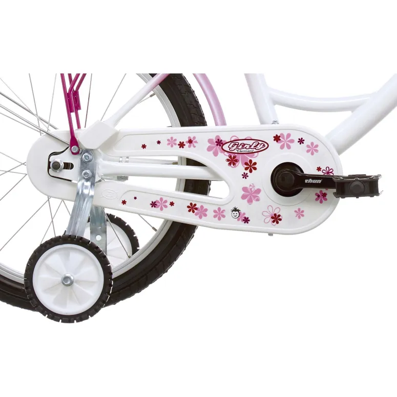 Dziewczęcy Rowerek 16 Kontra Kółka Boczne Koszyk