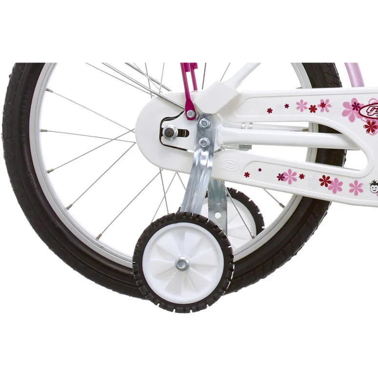 Dziewczęcy Rowerek 16 Kontra Kółka Boczne Koszyk
