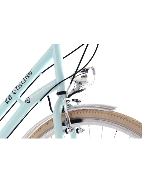 Damski Rower Miejski 28 Damka Shimano Stal Bagażnik Światła Retro Błotniki