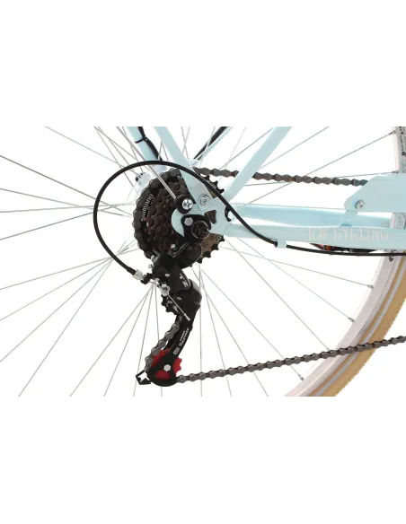 Damski Rower Miejski 28 Damka Shimano Stal Bagażnik Światła Retro Błotniki