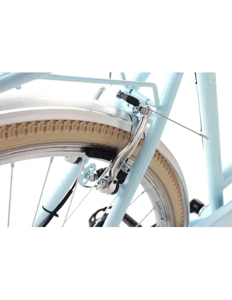 Damski Rower Miejski 28 Damka Shimano Stal Bagażnik Światła Retro Błotniki