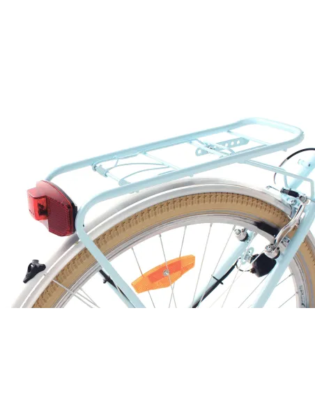 Damski Rower Miejski 28 Damka Shimano Stal Bagażnik Światła Retro Błotniki