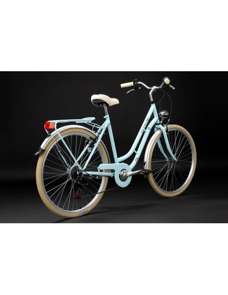Damski Rower Miejski 28 Damka Shimano Stal Bagażnik Światła Retro Błotniki